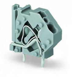 Wago Stackable PCB terminal block; 4 mm2; Pin spacing 7.5 mm; 1-pole; CAGE CLAMP®; commoning option; 4, 00 mm2; light gray (745-813)
