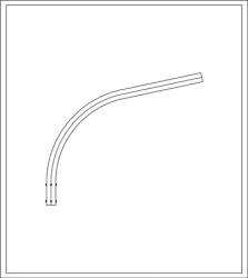 Solentis Brat Simplu Curbat 1m (EL0019091) - materialeelectrice