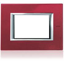 Bticino PLACA ORNAMENT 6 MODULE red china BTICINO AXOLUTE (HA4806RC)