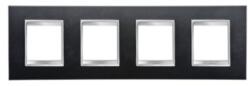 Gewiss Placa ornament CProiector HORUS LUX international - IN PAINTED TECHNOPOLYMER - 2+2+2+2 modul HORIZONTAL - SLATE - CProiector HORUS (GW16228VA)
