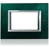 Bticino PLACA ORNAMENT 6 MODULE green sevres BTICINO AXOLUTE (HA4806VS)