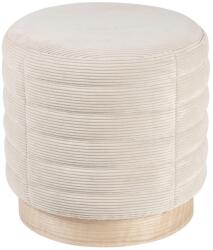 Somcasa Saul bézs színű kordbársony puff 40 cm (00PF201225)