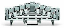 Wago 4-level terminal block for matrix patching; for 35 x 7.5 mounting rail; 1, 50 mm2; gray (727-220/022-000)