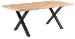 sømcasa Tölgyfa étkezőasztal Somcasa Corine 200 x 100 cm fekete alappal (00MS208007)