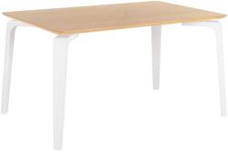 sømcasa Tölgyfa étkezőasztal Somcasa Stacy 140 x 90 cm fehér alappal (00MS208724)