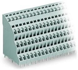 Wago Quadruple-deck PCB terminal block; 2.5 mm2; Pin spacing 5 mm; 4 x 6-pole; CAGE CLAMP®; 2, 50 mm2; gray (738-206)