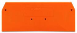 Wago End and intermediate plate; 2 mm thick; orange (279-339)