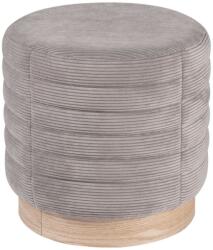 Somcasa Szürke bársony puff Somcasa Saul 40 cm (00PF201222)
