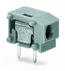 Wago Stackable PCB terminal block; 2.5 mm2; Pin spacing 7.5/7.62 mm; 1-pole; suitable for Ex-i applications; PUSH WIRE®; 2, 50 mm2; blue (235-754)
