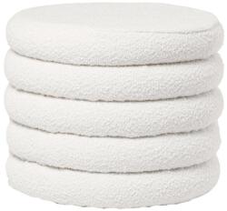 Somcasa Fehér bouclé széklet Somcasa Harry 40 cm (00PF202402)