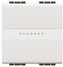 Bticino Intrerupator axial, cap-scara, 16A living light, 2 module, alb , BTICINO (N4053M2A)