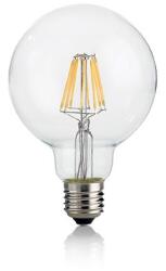 Ideal Lux Bec LED Globo transparent, dulie E27, 8 W - 3000 K, lumina calda, D: 95 mm (101323 IDEAL LUX)