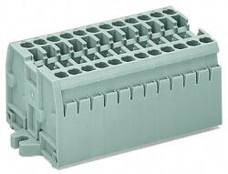 Wago Terminal strip; 3-pole; without push-buttons; with fixing flanges M3; for screw or similar mounting types; Fixing hole 3.2 mm Ø; 2.5 mm2; CAGE CLAMP®; 2, 50 mm2; light gray (869-133)