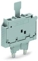 Wago Fuse plug; with pull-tab; for 5 x 30 mm miniature metric fuse; with indicator lamp; 230 V; 7.4 mm wide; gray (2006-921/1000-836)