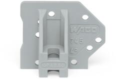 Wago End plate; with flange; gray (745-140)