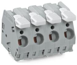 Wago PCB terminal block; lever; 6 mm2; Pin spacing 10 mm; 7-pole; CAGE CLAMP®; 6, 00 mm2; black (2706-207/000-004)