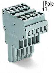 Wago 2-conductor female connector; 4 mm2; 10-pole; 4, 00 mm2; gray (769-130)