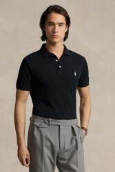 Ralph Lauren poló bordó, férfi, sima, 710941439 - fekete XXL