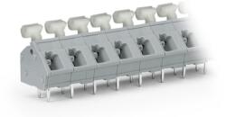 Wago PCB terminal block; push-button; 2.5 mm2; Pin spacing 7.5/7.62 mm; 9-pole; CAGE CLAMP®; commoning option; 2, 50 mm2; gray (256-509/334-000)