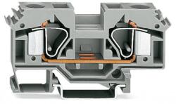 Wago 2-conductor through terminal block; 16 mm2; lateral marker slots; for DIN-rail 35 x 15 and 35 x 7.5; CAGE CLAMP®; 16, 00 mm2; gray (283-601)