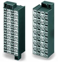 Wago Matrix patchboard; 32-pole; Marking 33-64; Colors of modules: gray/white; Module marking, side 1 and 2 vertical; 1, 50 mm2; dark gray (726-222)