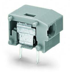 Wago Stackable 2-conductor PCB terminal block; 0.75 mm2; Pin spacing 10/10.16 mm; 1-pole; PUSH WIRE®; 0, 75 mm2; gray (235-851)