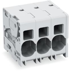 Wago PCB terminal block; 16 mm2; Pin spacing 10 mm; 7-pole; Push-in CAGE CLAMP®; 16, 00 mm2; gray (2636-1107/020-000)