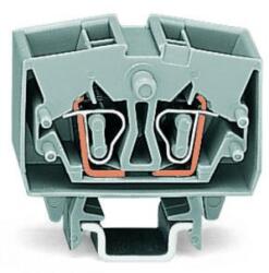 Wago 4-conductor miniature through terminal block; 2.5 mm2; with test option; center marking; for DIN-15 rail; CAGE CLAMP®; 2, 50 mm2; orange (264-726)