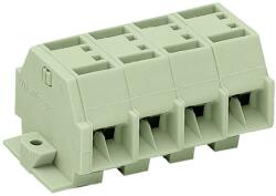 Wago 4-conductor terminal strip; suitable for Ex e II applications; 4-pole; without push-buttons; with fixing flanges; for screw or similar mounting types; Fixing hole 3.2 mm Ø; 4 mm2; CAGE CLAMP®; 4, 00 m