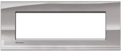 Bticino Placa ornament , 7 module, nichel, living light, BTICINO (LNA4807NS)