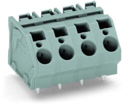 Wago PCB terminal block; 6 mm2; Pin spacing 10 mm; 9-pole; CAGE CLAMP®; commoning option; 6, 00 mm2; gray (745-1359)