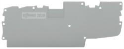 Wago End and intermediate plate; 1 mm thick; gray (2020-1491)