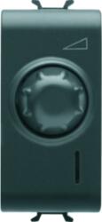 Gewiss ELECTRONIC, UNIVERSAL ROTATING REGULATOR - 230V ac 50/60Hz - 1 MODULE - BLACK - CHORUS (GW12566)