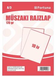 Fortuna Rajzlap műszaki A/3 10ív/csomag 180gr FORTUNA