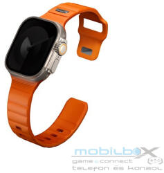  Uniq Stride KFM Apple Watch 49mm gumis szilikon szíj, narancs
