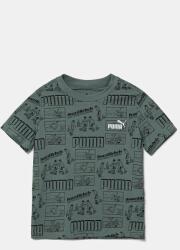 PUMA gyerek pamut póló MID90S AOP Tee zöld, mintás, 685146 - zöld 176