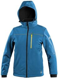 CXS Geacă softshell pentru copii CXS STRETCH - Mediu albastră | 150 cm (1230-152-413-15)