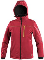 CXS Geacă softshell pentru copii CXS STRETCH - Roșie | 140 cm (1230-152-250-14)