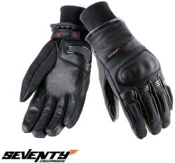 Ixon Manusi moto piele Ixon Drizzle MS - barbati, all season, impermeabile, touring/adventure, negru (3001110981001)