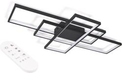 LEDtechnics Lampa LED de tavan - perete LED GX Modern 178W - Negru - Multicolor (3000-6000K) + telecomandă (LW031T)