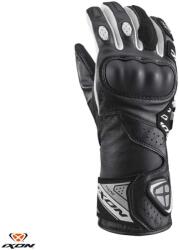 Ixon Manusi moto piele Ixon Thund LS - dama, vara, racing, degete tactile, negru/alb (3002120261015)