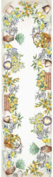 Kert és Otthon Mediterrán citromos pamut asztali futó, 45 x 140 cm (2365-45X140)