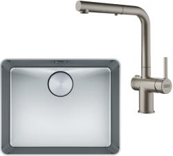 Franke Set Franke chiuveta Inox Mythos MYX 210-50 + baterie Active Twist (127.0673.494)