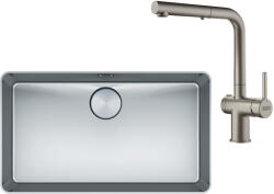Franke Set Franke chiuveta Inox Mythos MYX 210-70 + baterie Active Twist (127.0673.497)