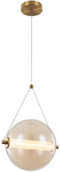 Splendor Led Pendant 9w 3000k, Brass+cognac Glass (955splendor930bc)