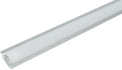  Elm718/2 Aluminium Profil Led Szalaghoz, Matt Takaróprofil, Süllyesztett Szerelésű 1 M (99acc11)
