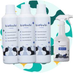 Biobubi 3x Biobubi Vízkőoldó Koncentrátum (1L) + Ajándék szórófejes flakon