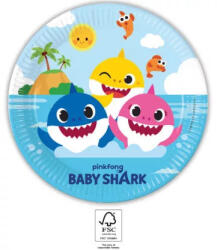 Baby Shark Fun in the Sun papírtányér 8 db-os 23 cm FSC (PNN93459) - oliviashop