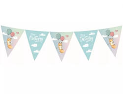  Róka Happy Birthday Fox zászlófüzér 326 cm (MLG135862)