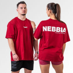 NEBBIA - Unisex oversized póló Gym Essentials 381 (dark red) (S) - NEBBIA